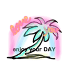 りり's  daily hawaii.（個別スタンプ：10）