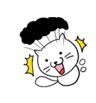 パーマ猫（個別スタンプ：4）
