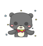 一匹の小さな黒くま（個別スタンプ：6）
