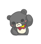 一匹の小さな黒くま（個別スタンプ：11）