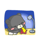 一匹の小さな黒くま（個別スタンプ：13）