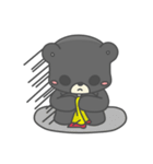 一匹の小さな黒くま（個別スタンプ：19）