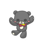 一匹の小さな黒くま（個別スタンプ：20）