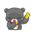 一匹の小さな黒くま（個別スタンプ：21）
