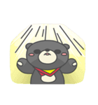 一匹の小さな黒くま（個別スタンプ：23）