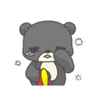 一匹の小さな黒くま（個別スタンプ：27）