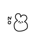 みんなのゆるーくうさぎ（個別スタンプ：3）
