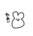 みんなのゆるーくうさぎ（個別スタンプ：4）