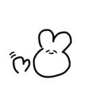 みんなのゆるーくうさぎ（個別スタンプ：9）