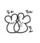 みんなのゆるーくうさぎ（個別スタンプ：10）