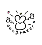 みんなのゆるーくうさぎ（個別スタンプ：19）