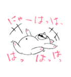 まゆ毛ネコ うめ（個別スタンプ：3）