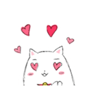 まゆ毛ネコ うめ（個別スタンプ：8）