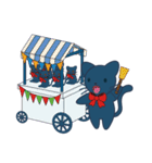 赤の弓と猫（個別スタンプ：1）