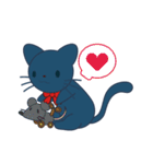 赤の弓と猫（個別スタンプ：3）