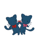 赤の弓と猫（個別スタンプ：14）