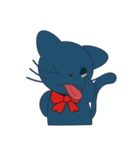 赤の弓と猫（個別スタンプ：21）