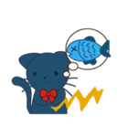 赤の弓と猫（個別スタンプ：24）