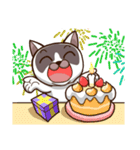 ハッピーキャッツ・Keyi（個別スタンプ：1）