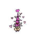 flower man and girl（個別スタンプ：2）