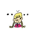 flower man and girl（個別スタンプ：7）