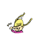 flower man and girl（個別スタンプ：13）
