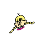 flower man and girl（個別スタンプ：14）