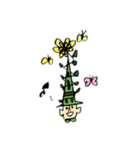 flower man and girl（個別スタンプ：21）