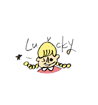 flower man and girl（個別スタンプ：26）