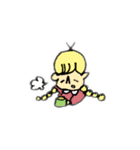 flower man and girl（個別スタンプ：27）