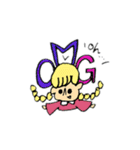 flower man and girl（個別スタンプ：29）