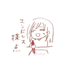 仕事と戦う先生（個別スタンプ：24）