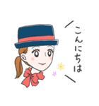 やさしい言葉で受付嬢の1日（個別スタンプ：4）