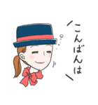 やさしい言葉で受付嬢の1日（個別スタンプ：5）