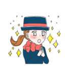 やさしい言葉で受付嬢の1日（個別スタンプ：16）