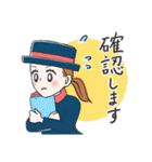 やさしい言葉で受付嬢の1日（個別スタンプ：22）
