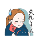やさしい言葉で受付嬢の1日（個別スタンプ：32）