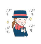やさしい言葉で受付嬢の1日（個別スタンプ：34）