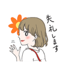 やさしい言葉で受付嬢の1日（個別スタンプ：40）