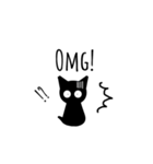 くろねことEnglish 、ときどきスラング（個別スタンプ：21）