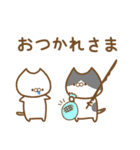 ねこのしろスタンプ（個別スタンプ：8）