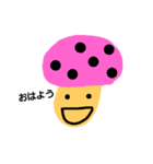 カラフルきのこちゃん（個別スタンプ：3）