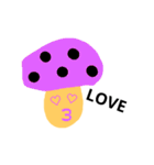 カラフルきのこちゃん（個別スタンプ：30）