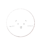 シンプルな大きい顔のスタンプ（個別スタンプ：3）