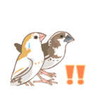 昭和レトロチック小鳥スタンプ（個別スタンプ：20）