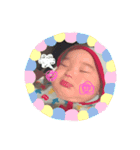 赤ちゃんの成長♡3～6ヶ月（個別スタンプ：3）