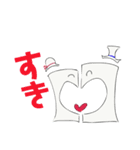 2人でひとつ（感情）（個別スタンプ：3）