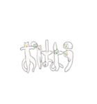 猫文字さん（個別スタンプ：10）