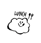 【敬語】ふわふわくもさん（個別スタンプ：35）