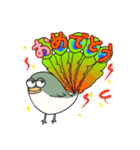半目な鳥の鳥ダジャレ（個別スタンプ：6）